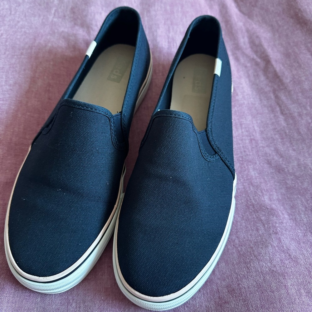 Keds Double Decker Women's Navy Slip-On Flats
